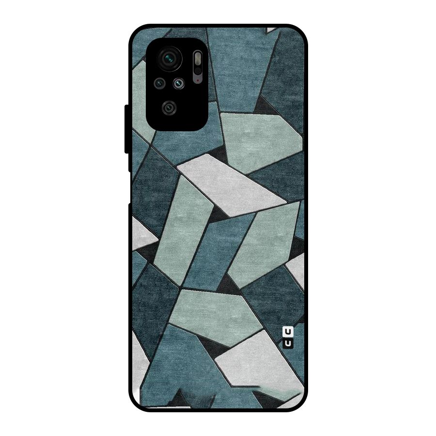 Concrete Green Abstract Metal Back Case for Redmi Note 10S