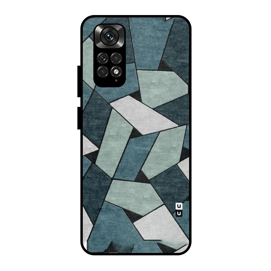 Concrete Green Abstract Metal Back Case for Redmi Note 11 Pro