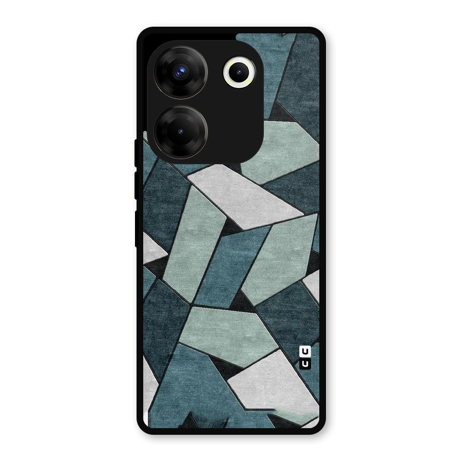 Concrete Green Abstract Metal Back Case for Tecno Camon 20