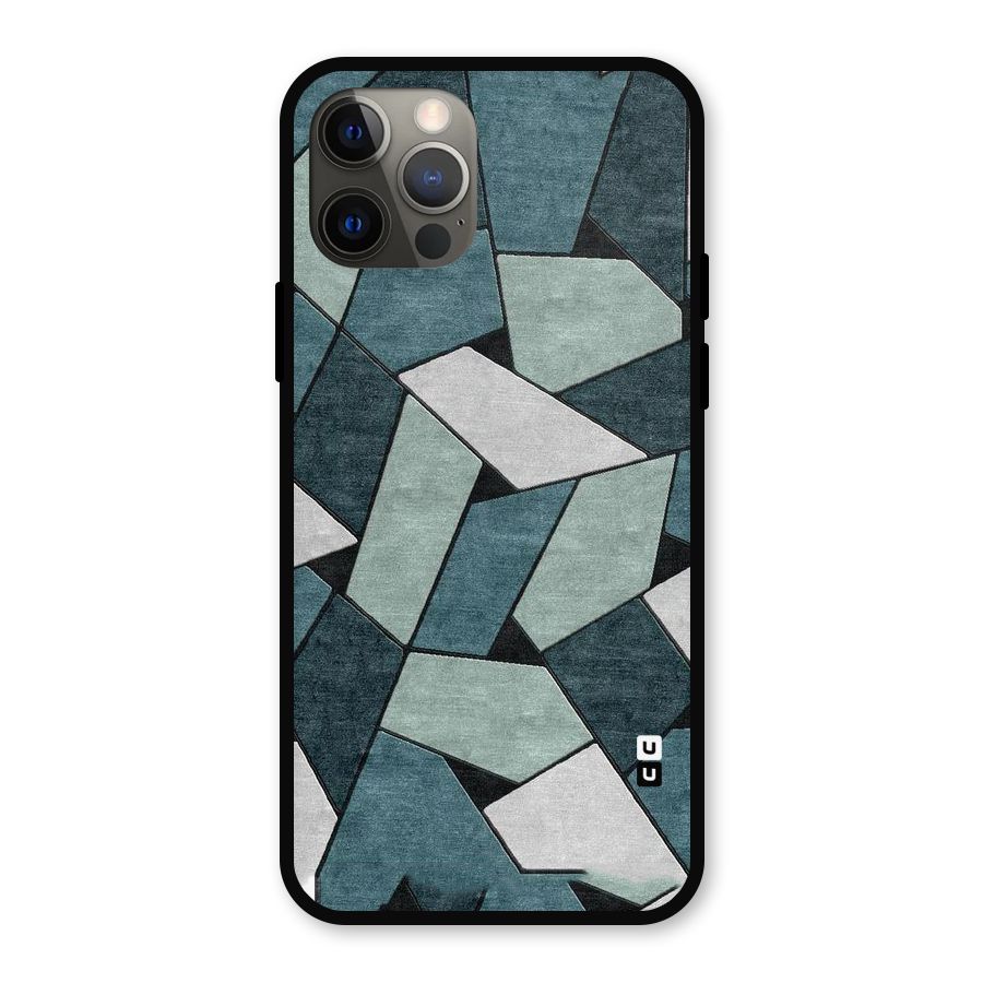 Concrete Green Abstract Metal Back Case for iPhone 12 Pro