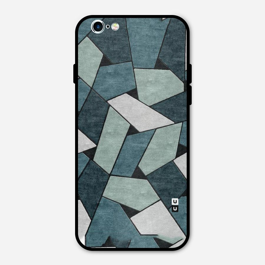 Concrete Green Abstract Metal Back Case for iPhone 6 6s