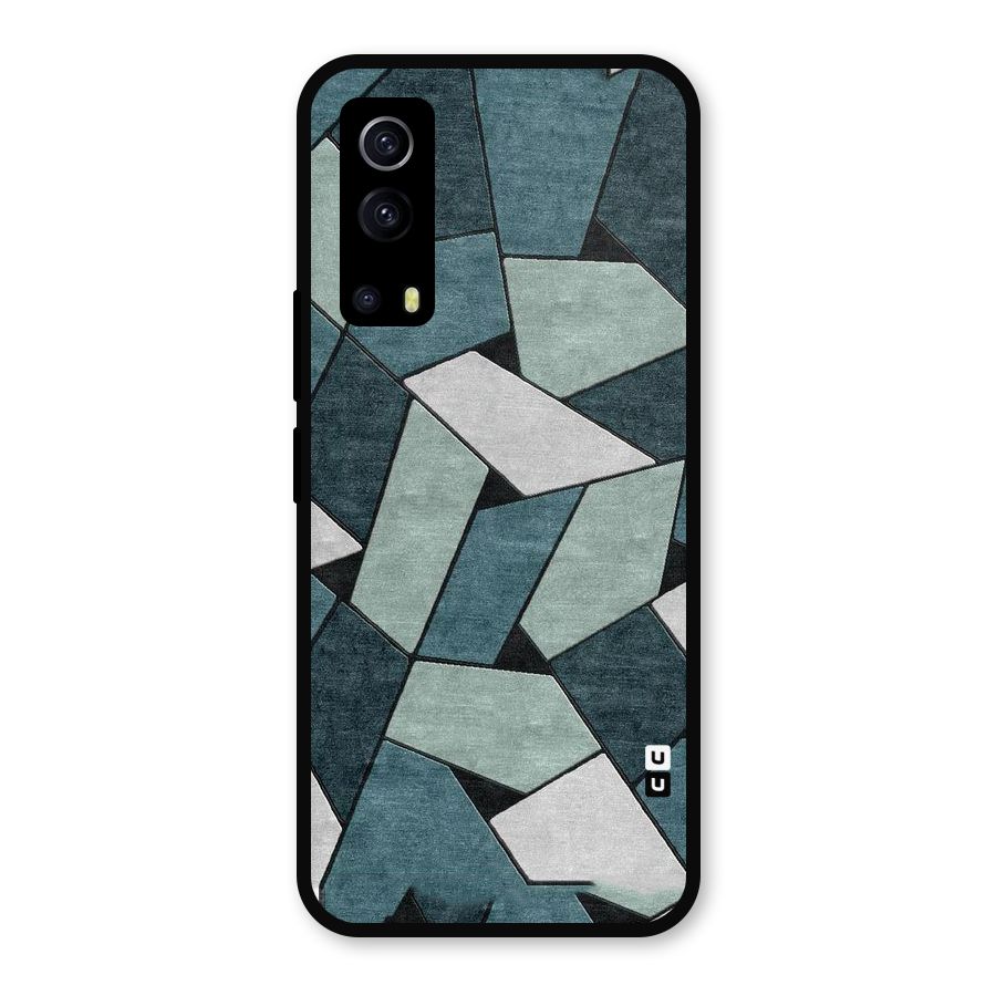 Concrete Green Abstract Metal Back Case for iQOO Z3