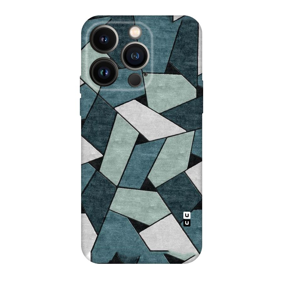 Concrete Green Abstract Original Polycarbonate Back Case for iPhone 14 Pro