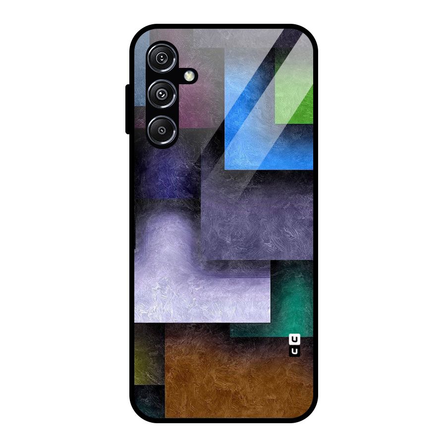 Concrete Squares Glass Back Case for Galaxy M34 5G