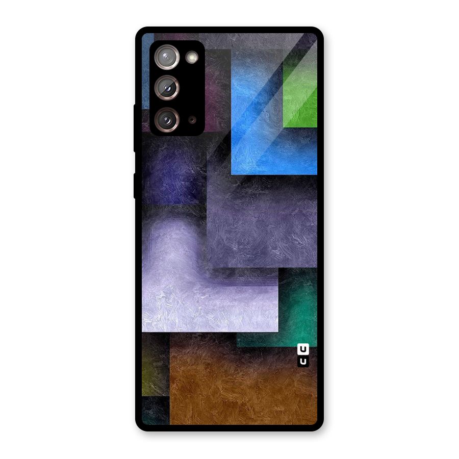 Concrete Squares Glass Back Case for Galaxy Note 20