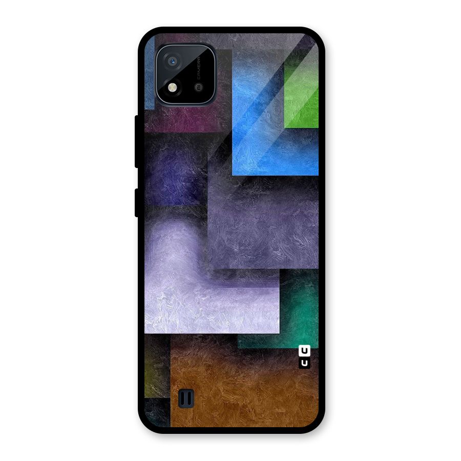 Concrete Squares Glass Back Case for Realme C11 2021