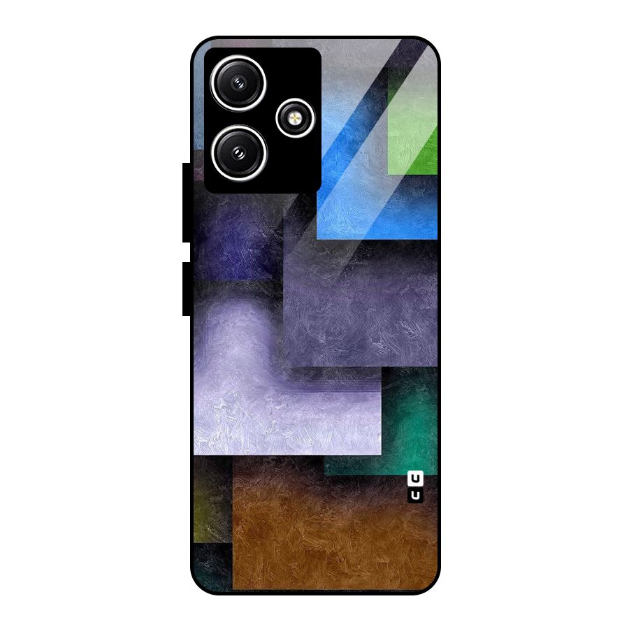 Concrete Squares Glass Back Case for Redmi 12 5G