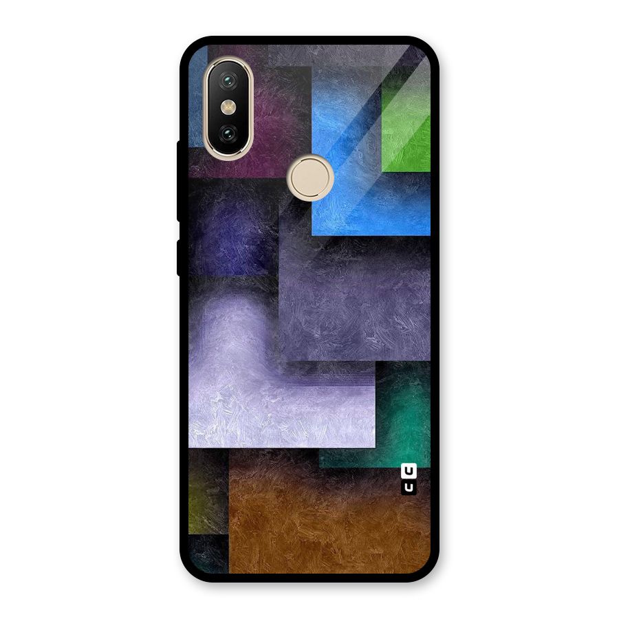 Concrete Squares Glass Back Case for Redmi A2