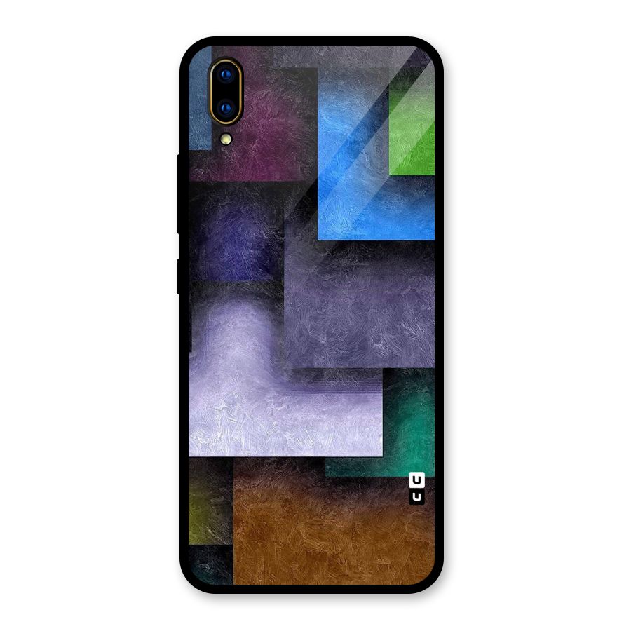 Concrete Squares Glass Back Case for Vivo V11 Pro