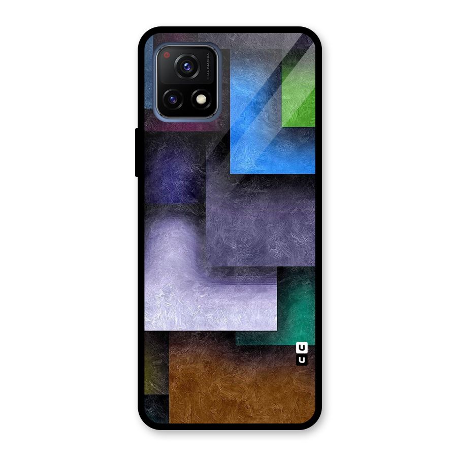Concrete Squares Glass Back Case for Vivo Y72 5G