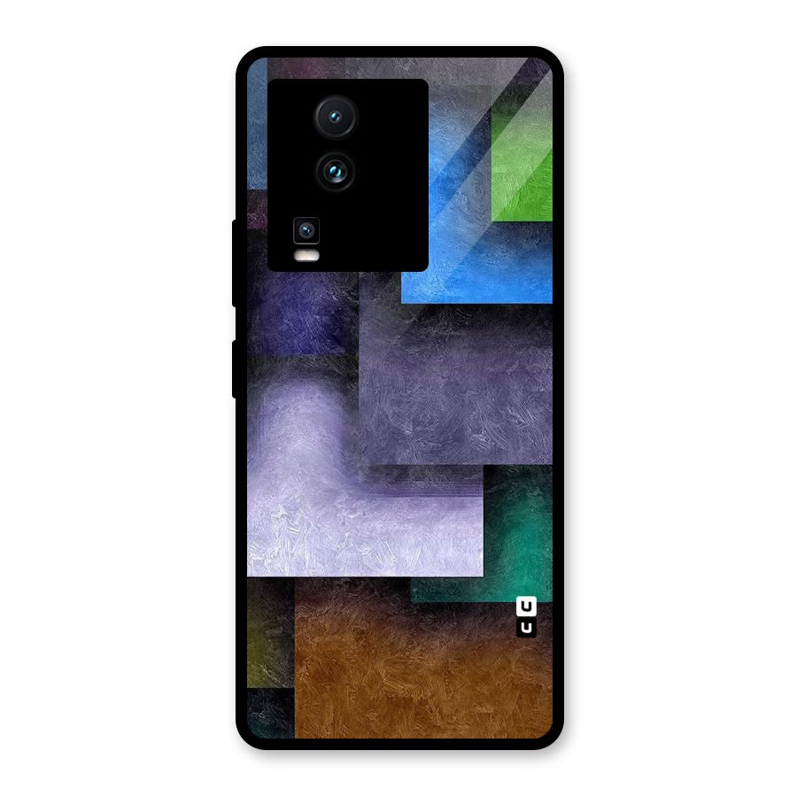 Concrete Squares Glass Back Case for Vivo iQOO Neo 7 Pro
