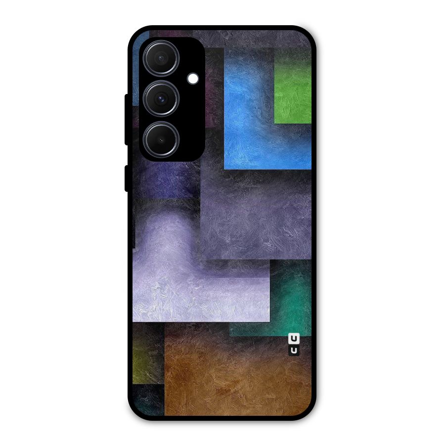 Concrete Squares Metal Back Case for Galaxy A35