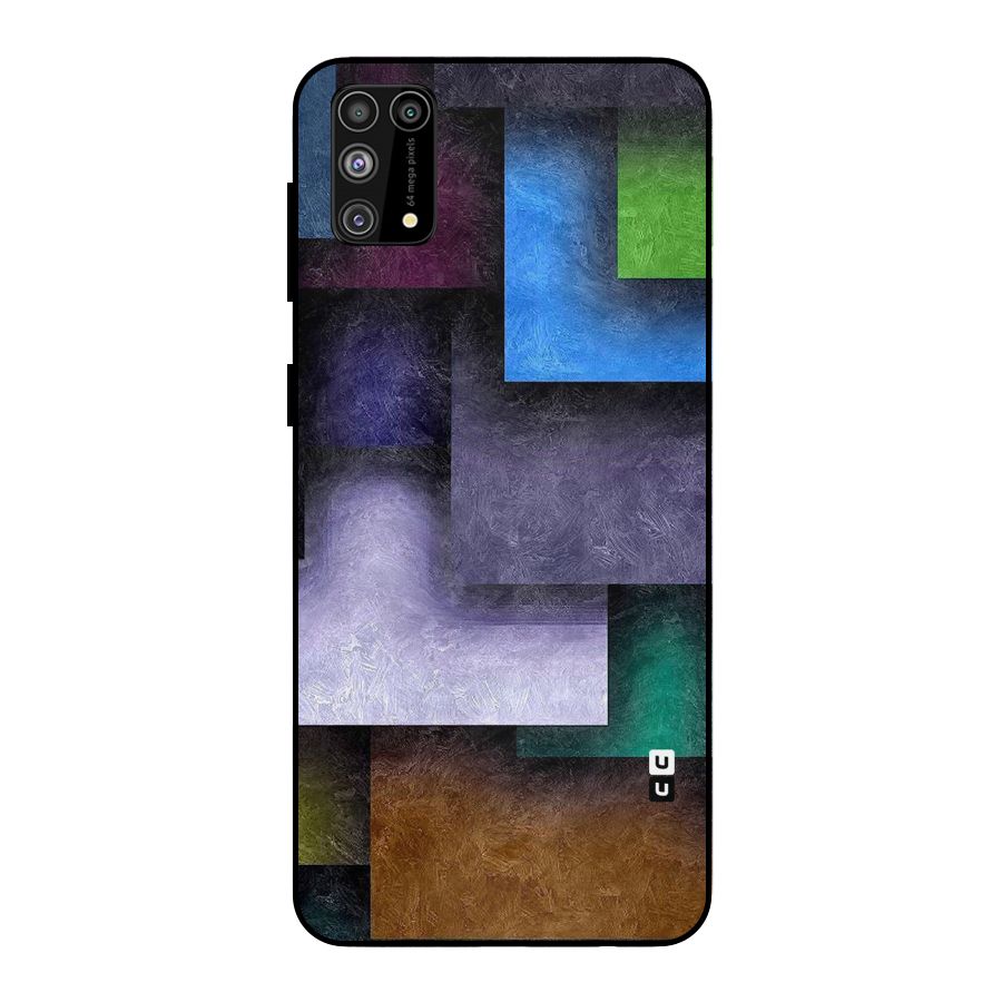 Concrete Squares Metal Back Case for Galaxy F41