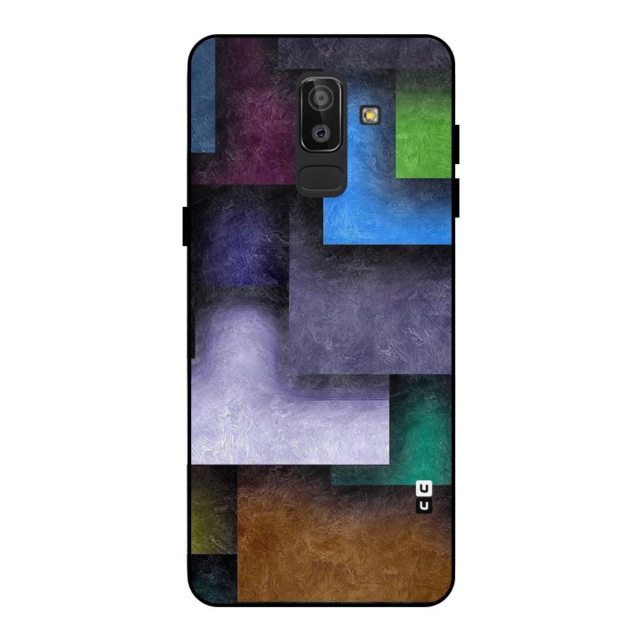 Concrete Squares Metal Back Case for Galaxy J8