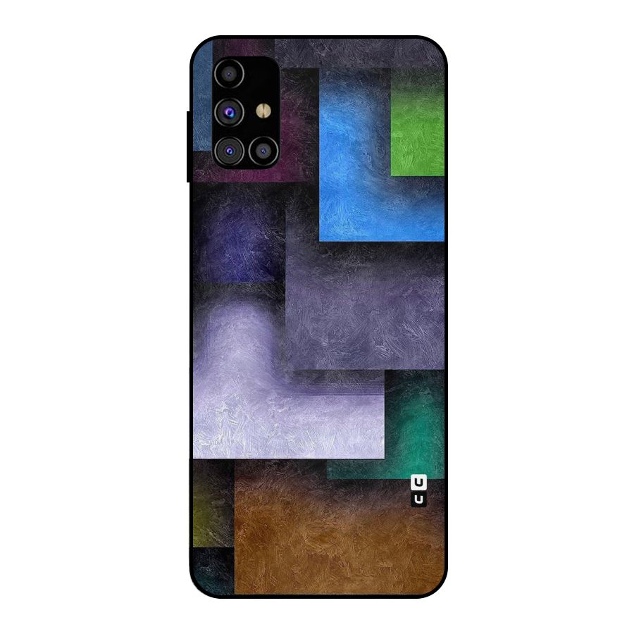 Concrete Squares Metal Back Case for Galaxy M31s