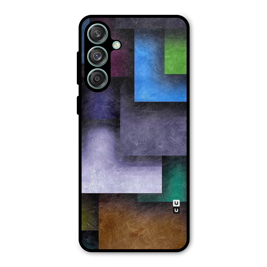 Concrete Squares Metal Back Case for Galaxy M55 5G