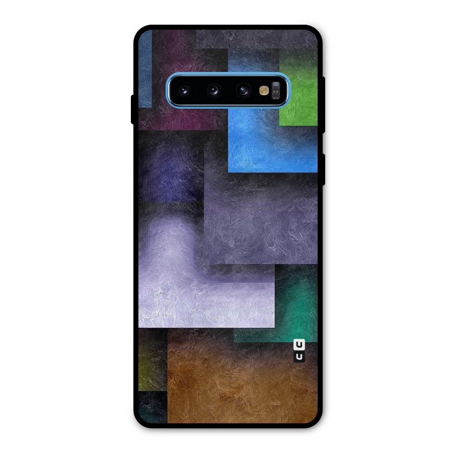 Concrete Squares Metal Back Case for Galaxy S10