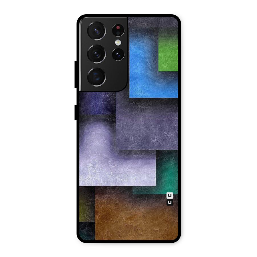 Concrete Squares Metal Back Case for Galaxy S21 Ultra 5G