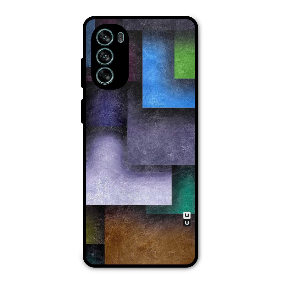 Concrete Squares Metal Back Case for Moto G62