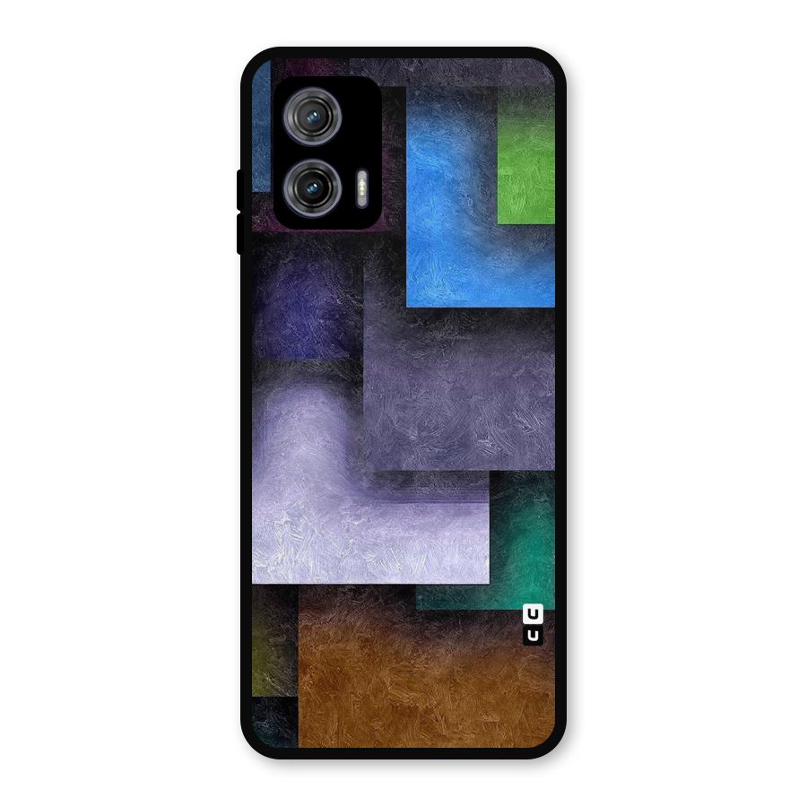 Concrete Squares Metal Back Case for Moto G73