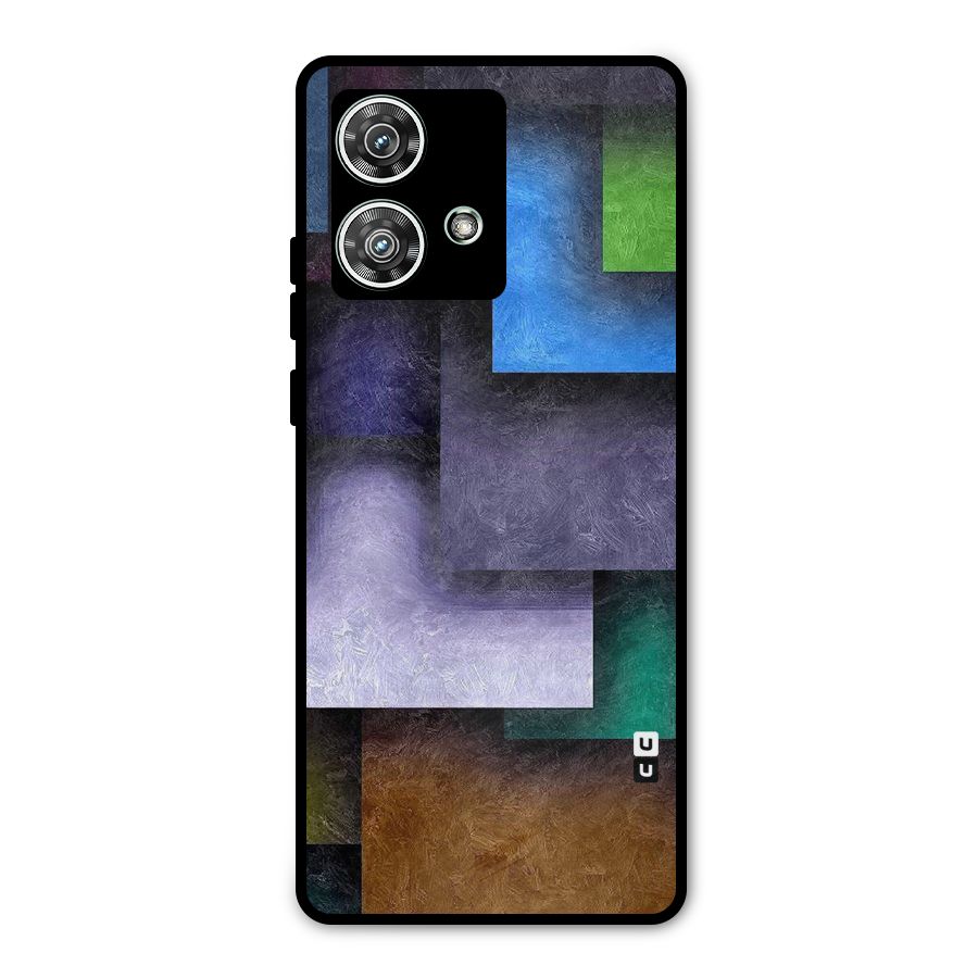 Concrete Squares Metal Back Case for Motorola Edge 40 Neo