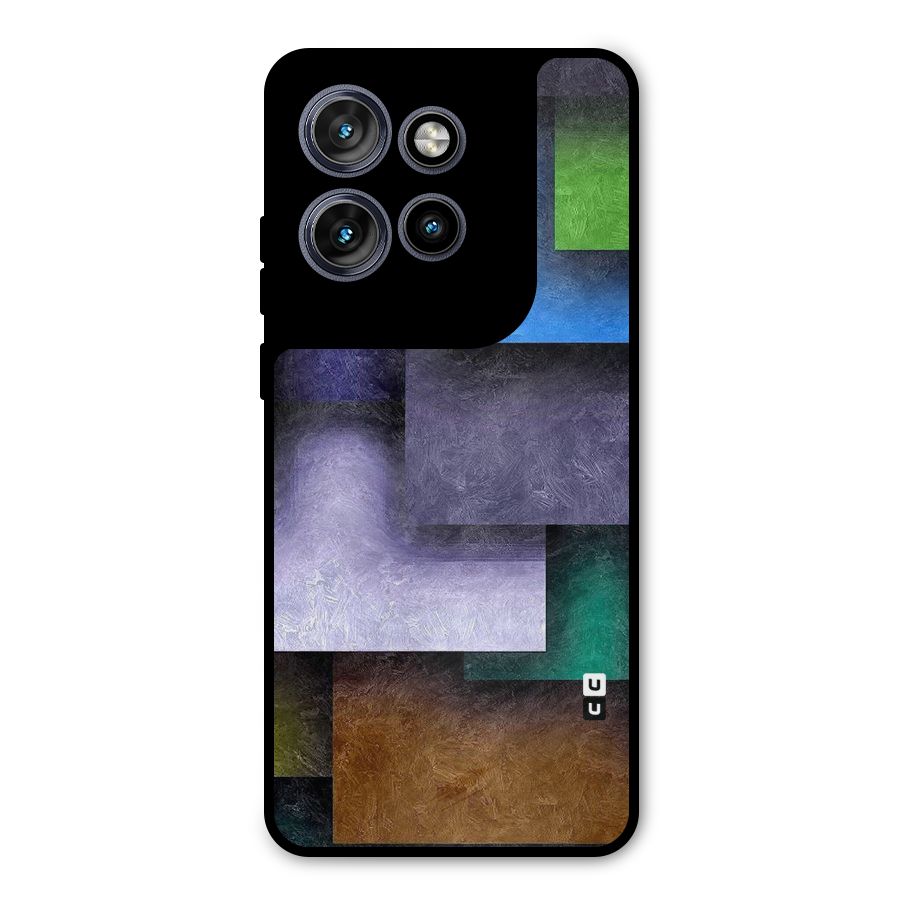 Concrete Squares Metal Back Case for Motorola Edge 50 Neo
