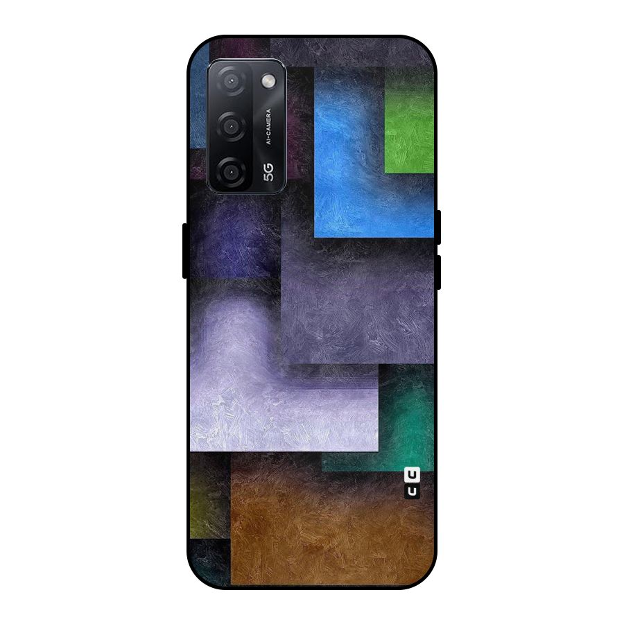 Concrete Squares Metal Back Case for Oppo A53s 5G