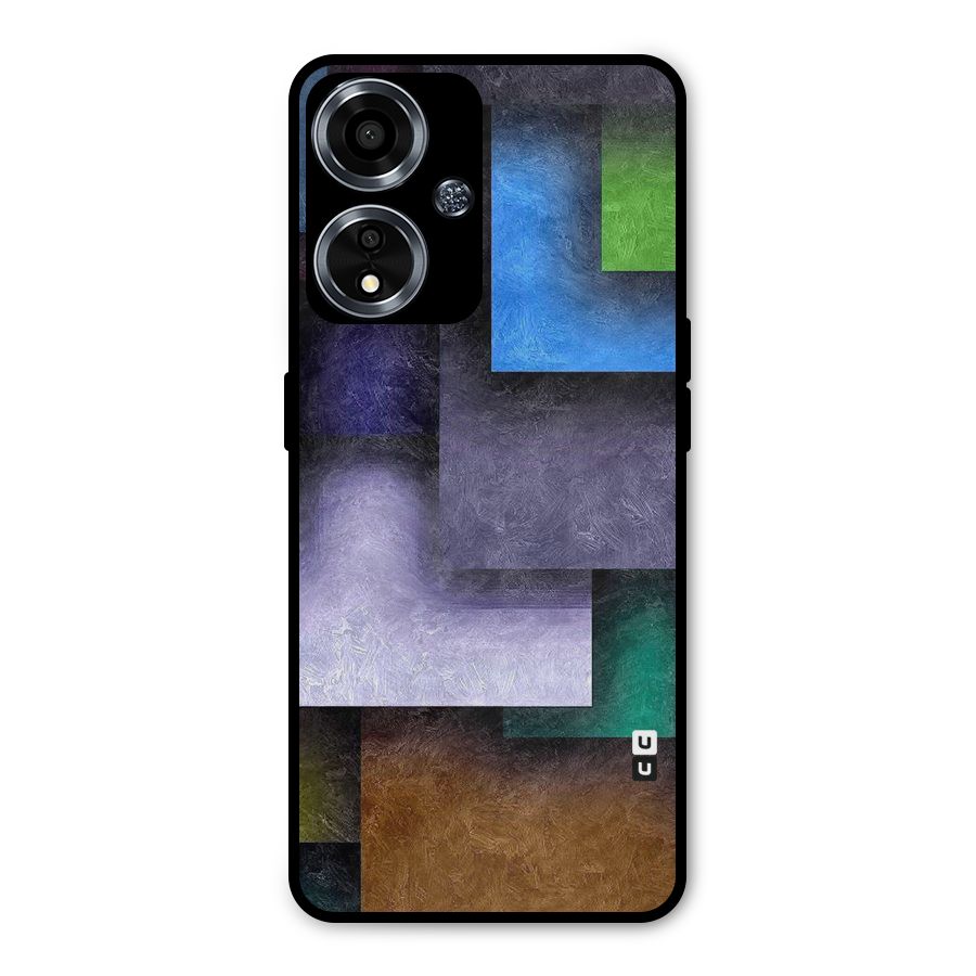 Concrete Squares Metal Back Case for Oppo A59