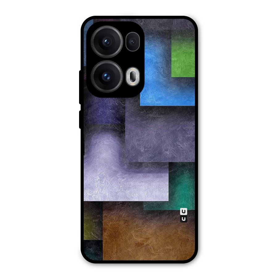 Concrete Squares Metal Back Case for Oppo Reno13 Pro