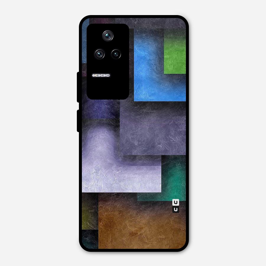 Concrete Squares Metal Back Case for Poco F4 5G