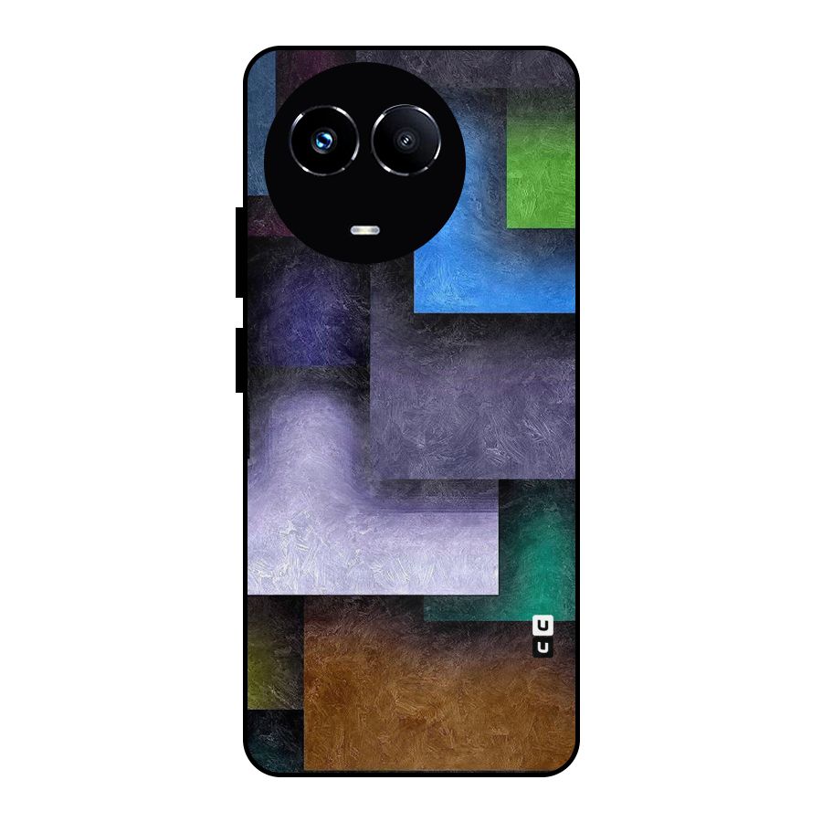 Concrete Squares Metal Back Case for Realme Narzo 60X