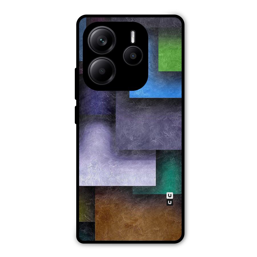 Concrete Squares Metal Back Case for Redmi Note 14 5G