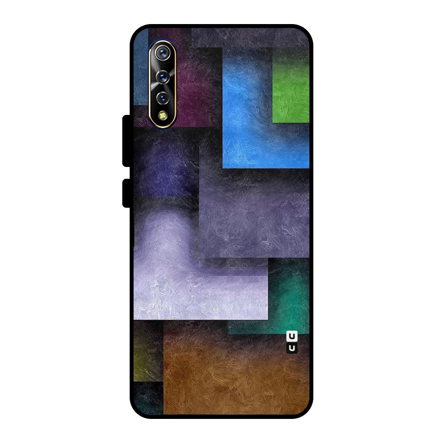 Concrete Squares Metal Back Case for Vivo S1