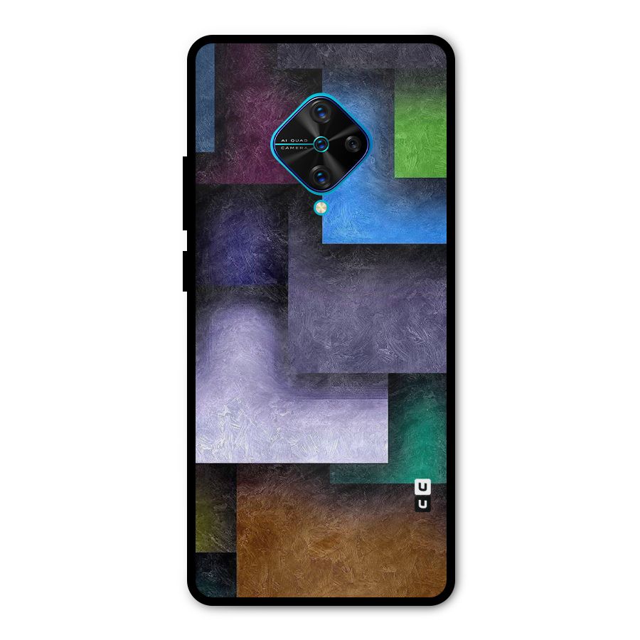 Concrete Squares Metal Back Case for Vivo S1 Pro