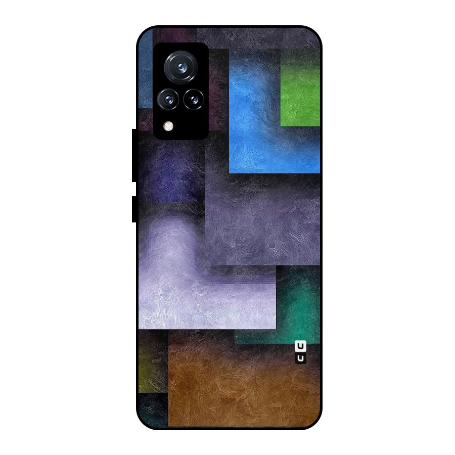Concrete Squares Metal Back Case for Vivo V21 5G
