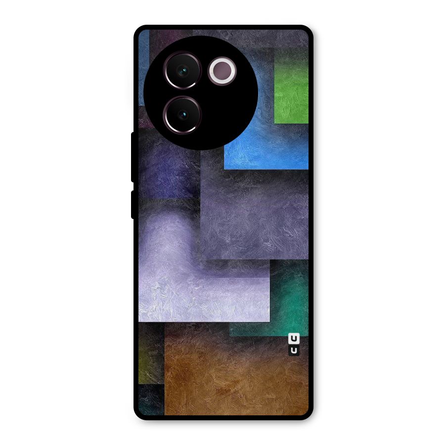 Concrete Squares Metal Back Case for Vivo V30e