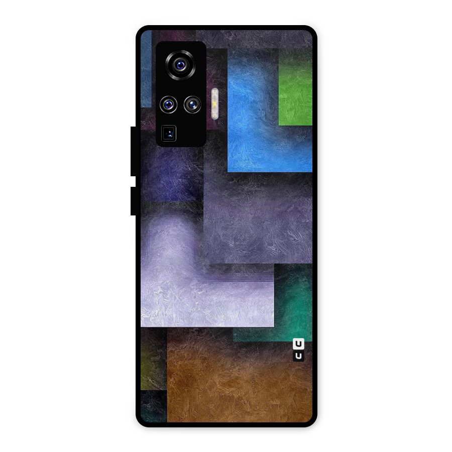 Concrete Squares Metal Back Case for Vivo X50 Pro