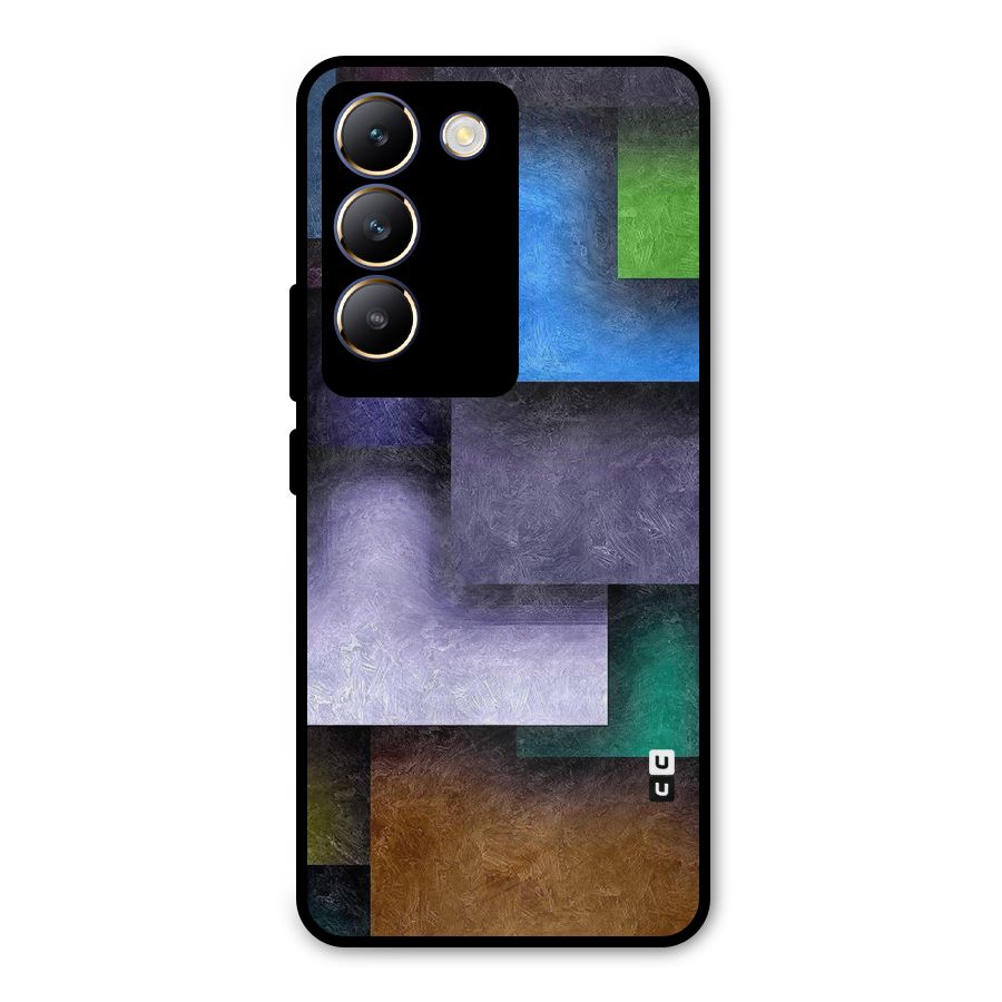 Concrete Squares Metal Back Case for Vivo Y200e