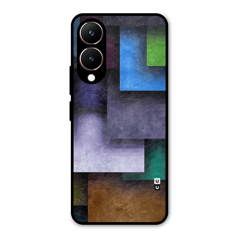 Concrete Squares Metal Back Case for Vivo Y28