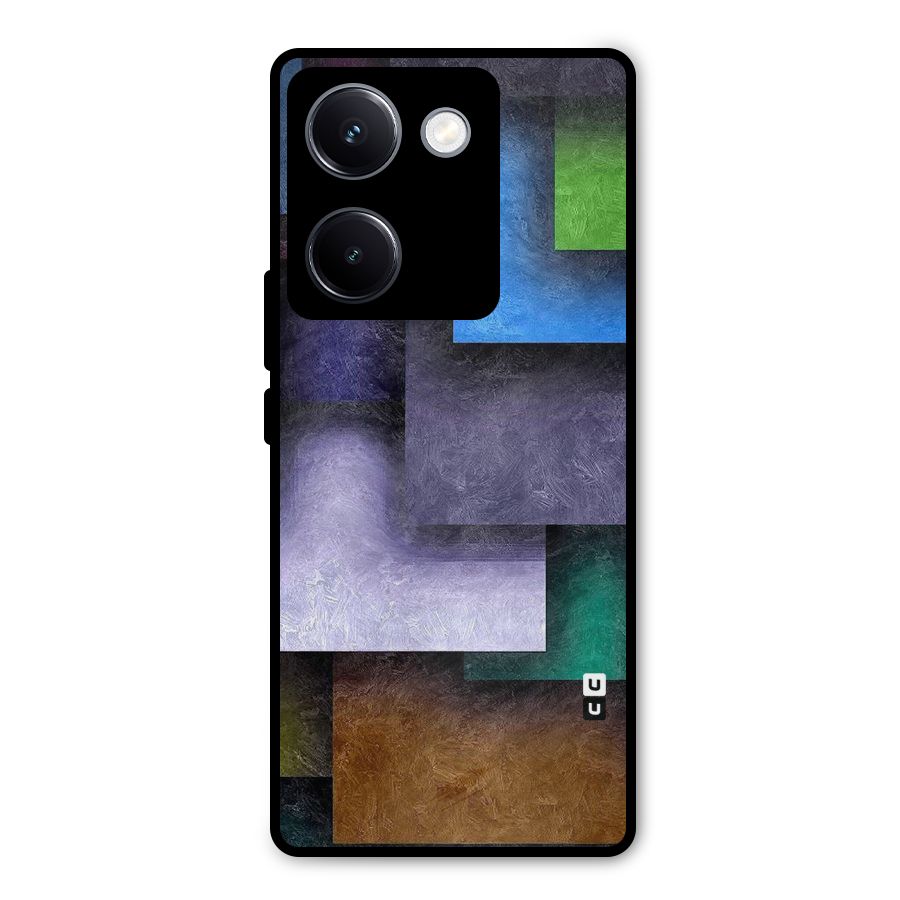 Concrete Squares Metal Back Case for Vivo Y300 Plus