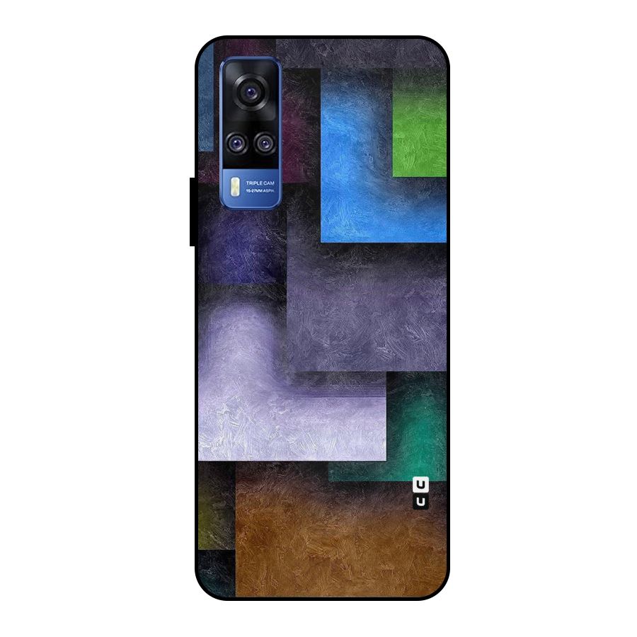 Concrete Squares Metal Back Case for Vivo Y51