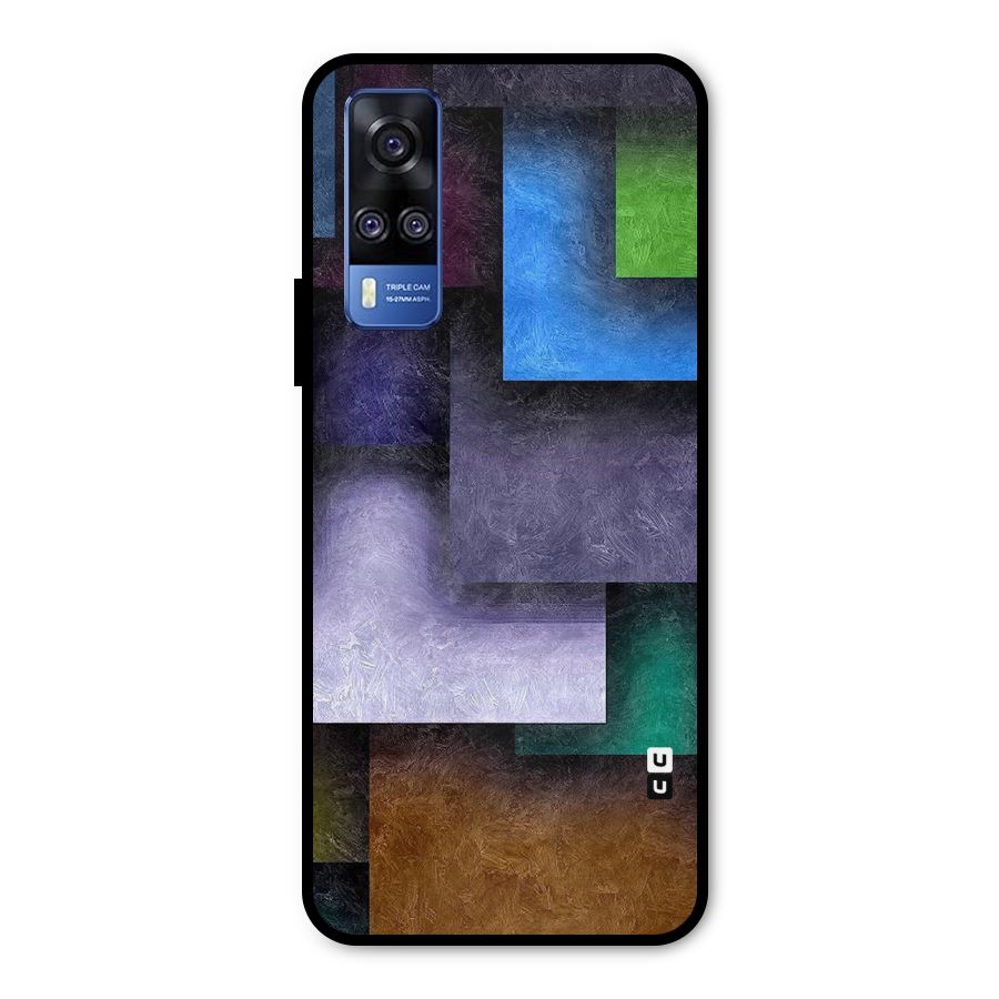 Concrete Squares Metal Back Case for Vivo Y51A