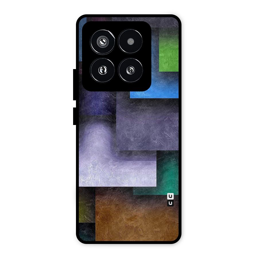 Concrete Squares Metal Back Case for Xiaomi 14 Pro