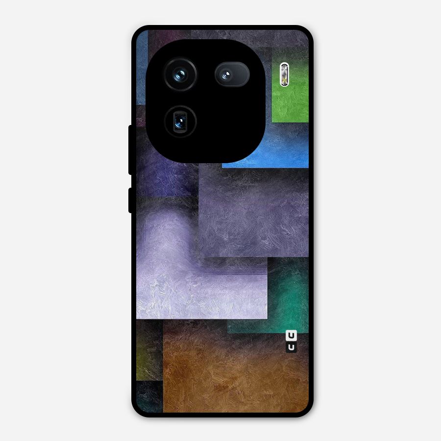 Concrete Squares Metal Back Case for iQOO 12