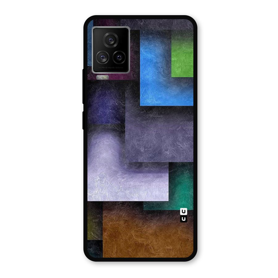 Concrete Squares Metal Back Case for iQOO 7 Legend 5G