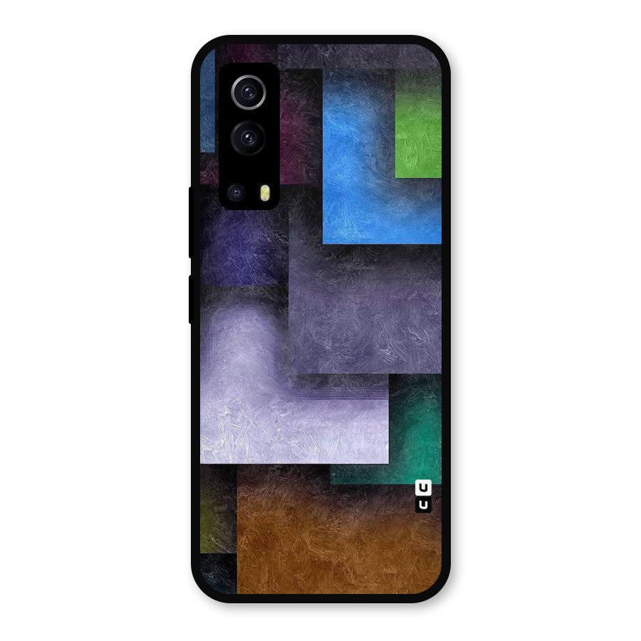 Concrete Squares Metal Back Case for iQOO Z3