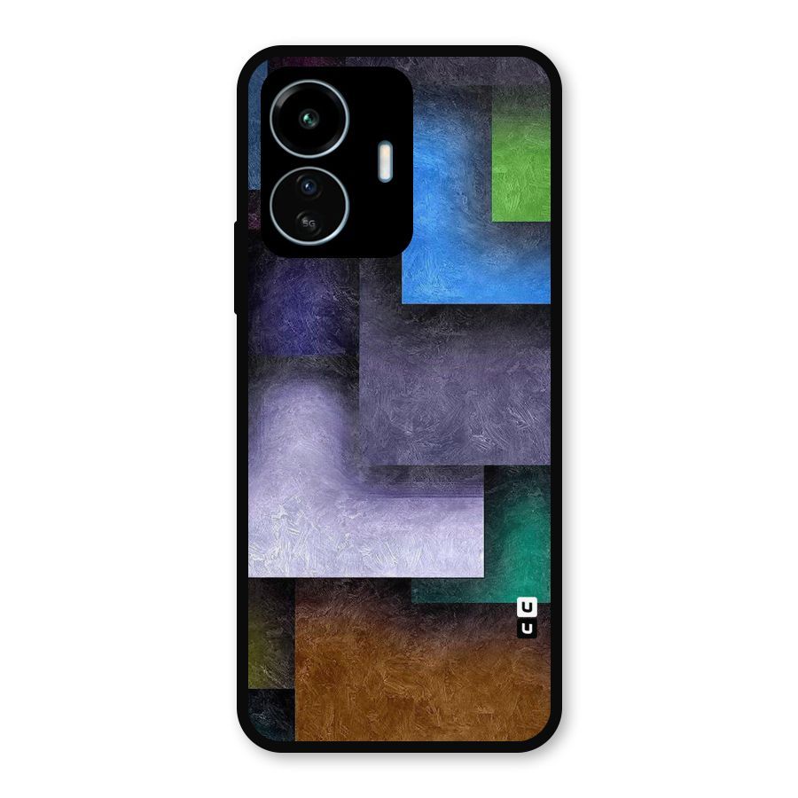 Concrete Squares Metal Back Case for vivo iQOO Z6 Lite 5G