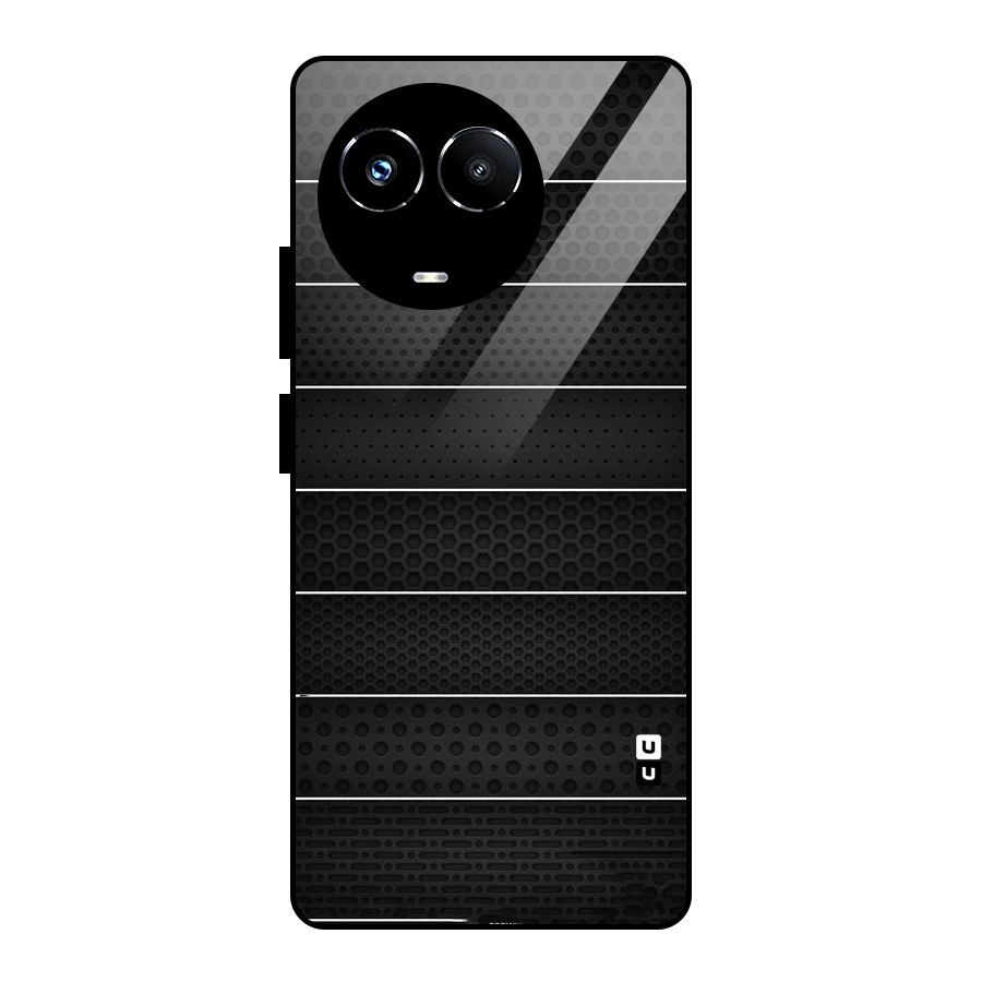Concrete Stripes Glass Back Case for Realme 11X