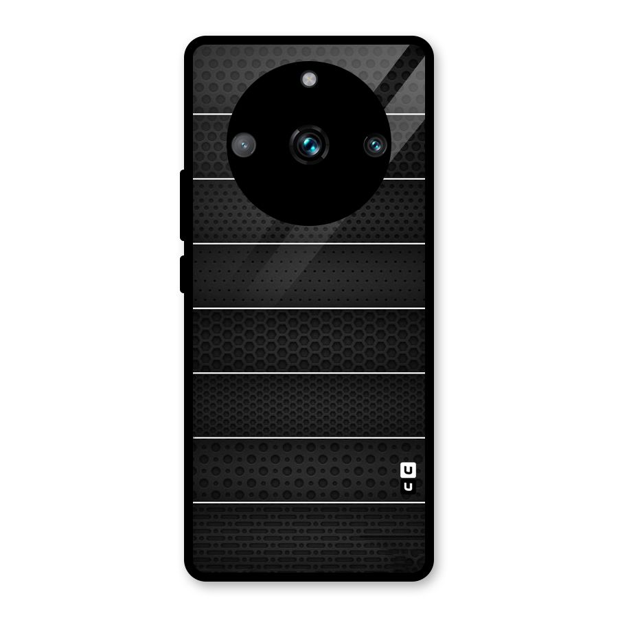 Concrete Stripes Glass Back Case for Realme 11 Pro Plus