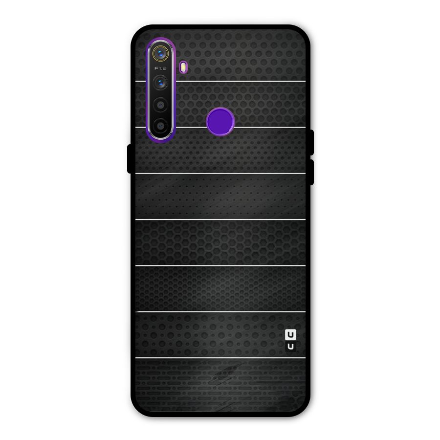 Concrete Stripes Glass Back Case for Realme 5s